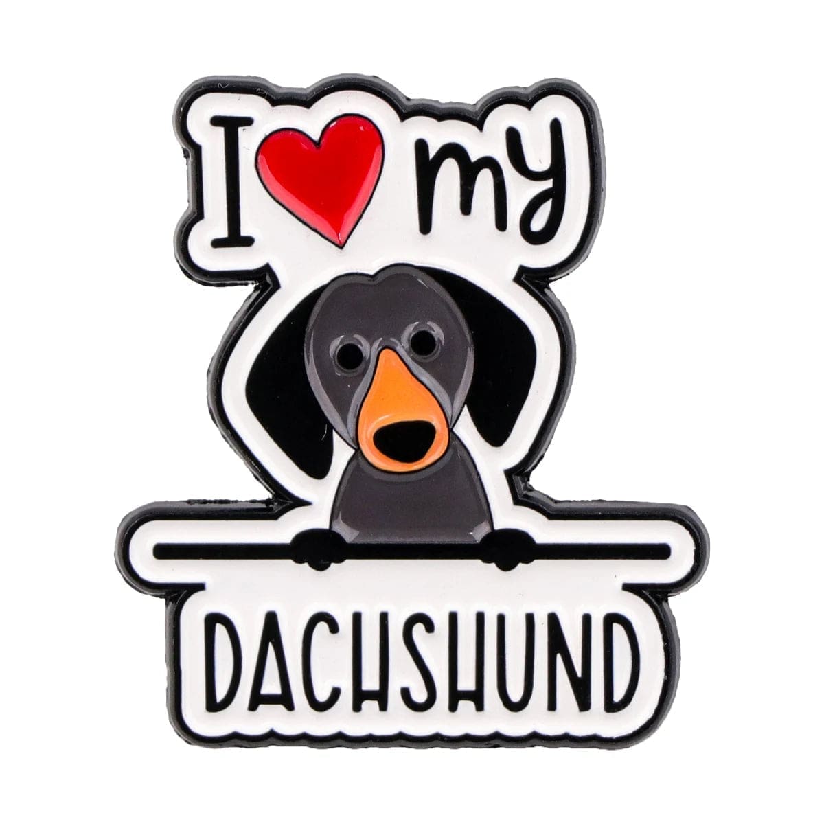 I Love Dog ' My Dachshund' Enamel Pin - Image 6