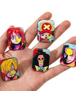 Alternative view of One Piece 'Set of 9 Wanted Pirate' Enamel Pin