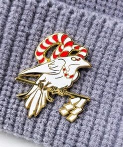 Stunning Mythical White Dove Enamel Pin - Image 3