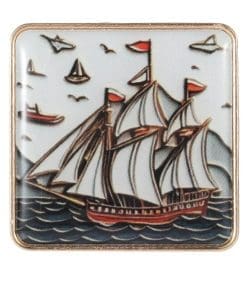 Vintage Ship 'Pirate Boat' Enamel Pin