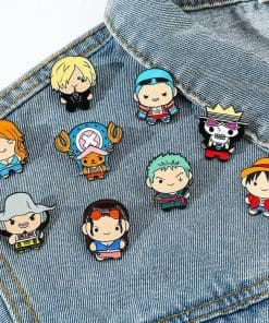 Alternative view of One Piece ‘Set of 9 Chibi Pirates’ Enamel Pin