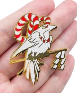 Alternative view of Stunning Mythical White Dove Enamel Pin