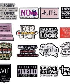 Alternative view of I'm Sorry I Hurt Your Feelings When I Called You Stupid I Really Thought You Already Knew Enamel Pin