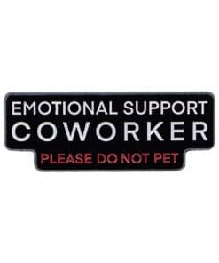 Emotional Support 'Coworker Please Do Not Pet' Enamel Pin
