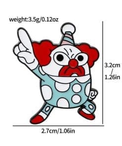 Crazy Clown 'Set of 3 Personality' Enamel Pin - Image 4