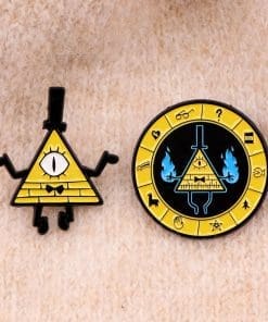 Gravity Falls ‘Bill Cipher | Fire Wheel’ Enamel Pin - Image 3