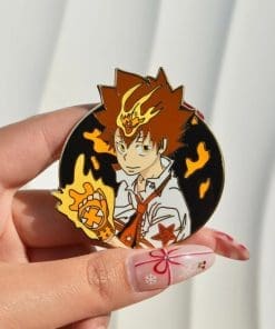Alternative view of Reborn! 'Tsunayoshi Sawada' Enamel Pin
