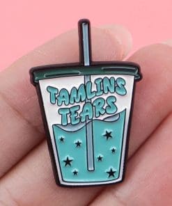 Alternative view of ACOTAR 'Tamlin's Tears Drink' Enamel Pin