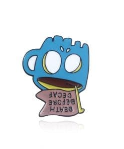 Adventure Time 'Death Before Decaf' Enamel 'Pin