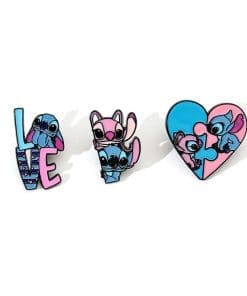 Lilo and Stitch ‘Stitch and Angel | Set of 3 Lovers’ Enamel Pin