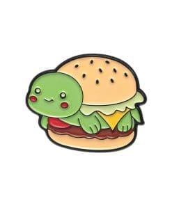 Animal Sandwich 'Turtle Burger' Enamel Pin