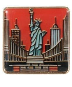 Vintage Landmark 'Statue of Liberty New York' Enamel Pin - Image 6