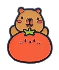 Capybara 'Juicy Red Tomato' Enamel Pin