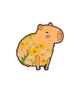 Capybara 'Sunflower' Enamel Pin