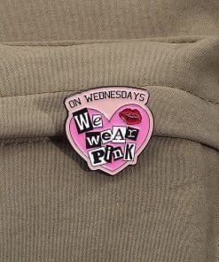 Alternative view of Mean Girls Heart ‘On Wednesdays We Wear Pink’ Enamel Pin