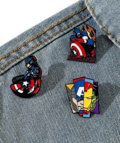 Alternative view of Captain America ‘Set of 3 Avengers’ Enamel Pin