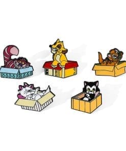 Cute Cats 'Set of 5 Gift Box' Enamel Pin