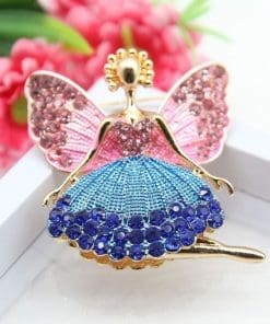 Alternative view of Crystal Fairy God Mother Enamel Pin