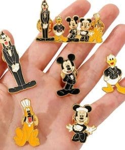 Mickey Mouse and Friends 'Set of 6 Hotelier' Enamel Pin - Image 5