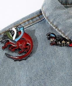 Alternative view of Dragon Ball Z 'Set of 2 Chibi Dragon' Enamel Pin