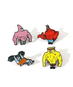 SpongeBob SquarePants ‘Set of 4 Muscle Man’ Enamel Pin