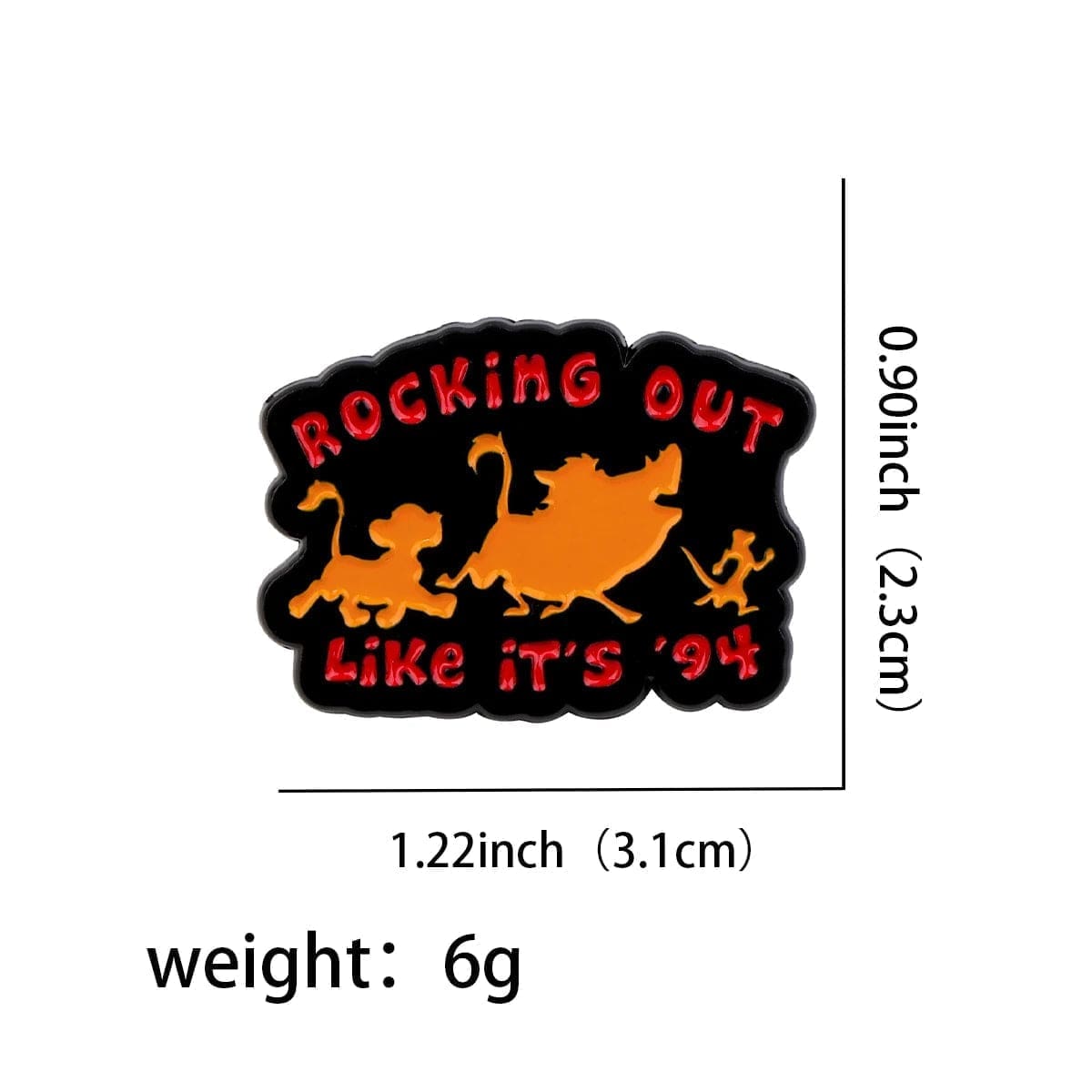 The Lion King ‘Rocking Out Like It's 94’ Enamel Pin - Image 3
