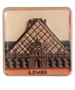 Vintage Landmark 'Louvre Museum Paris' Enamel Pin - Image 6