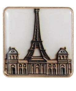 Vintage Landmark 'Eiffel Tower Paris' Enamel Pin - Image 6