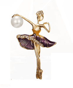 Ballerina Crystal 'Luxurious Space' Enamel Pin