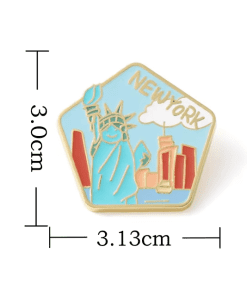 City Landmark 'New York' Enamel Pin - Image 3