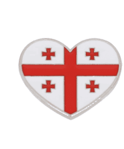 Georgia Heart Flag Enamel Pin