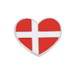 Denmark Heart Flag Enamel Pin