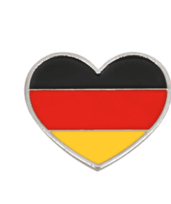 Germany Heart Flag Enamel Pin
