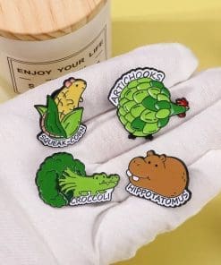 Alternative view of Vegetable x Animal 'Artichoke | Artichooks' Enamel Pin