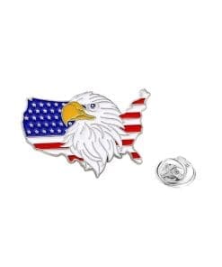 American Independence Day 'Flag and Eagle' Enamel Pin