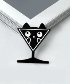 Black Cat 'Dark Wine' Enamel Pin