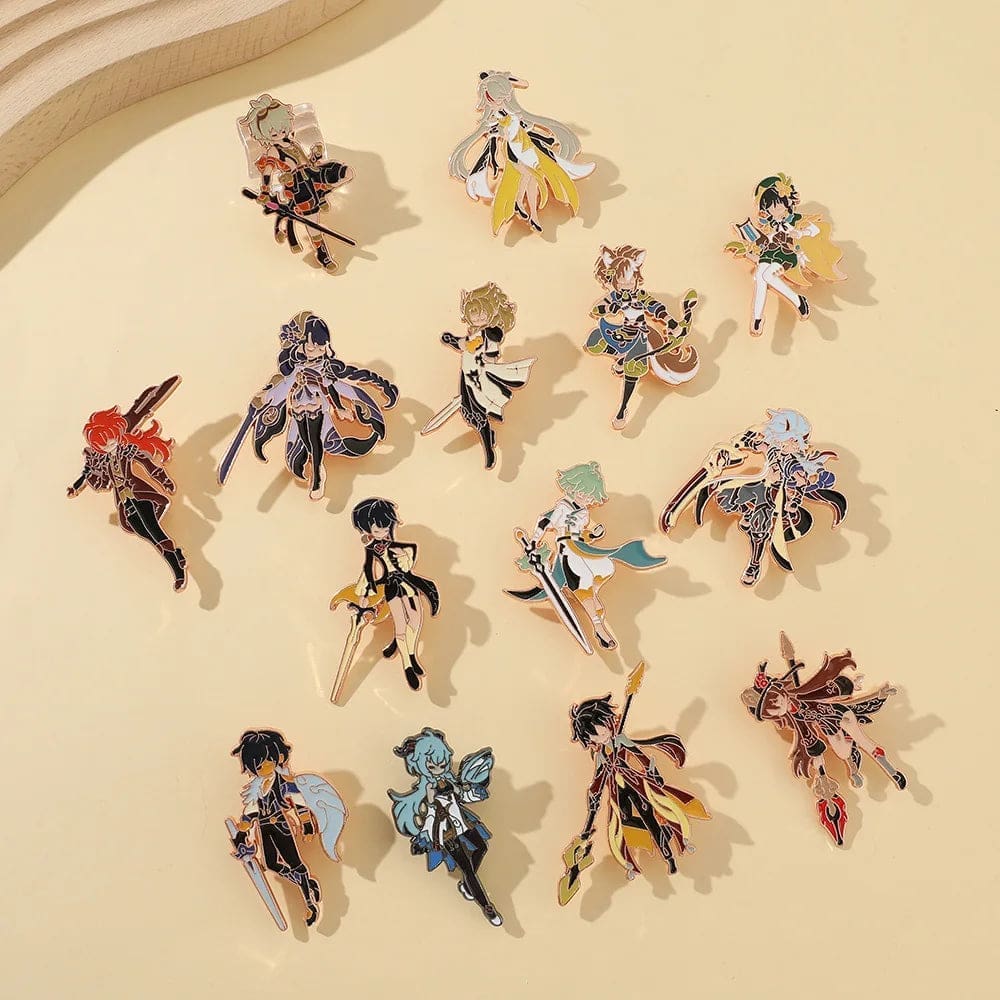 Genshin Impact ‘Geo Polearm Zhongli’ Enamel Pin - Image 2