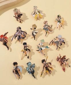 Alternative view of Genshin Impact 'Raiden Shogun | Umbrella Chibi' Enamel Pin