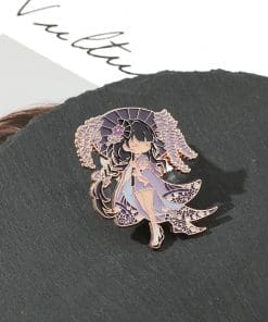 Genshin Impact 'Raiden Shogun | Umbrella Chibi' Enamel Pin
