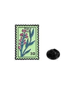 Stamp 'Make Out Lily of the Valley' Enamel Pin