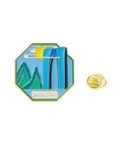 China Scenic Spots 'Suzhou Oriental Gate' Enamel Pin