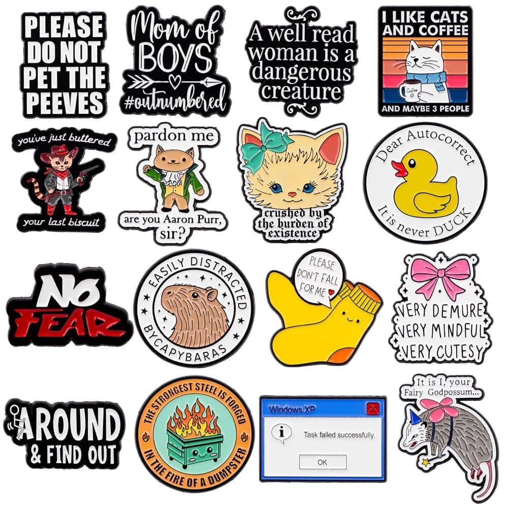 Very Demure Very Mindful Very Cuteness Enamel Pin - Image 4