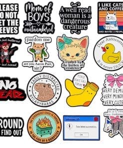 Alternative view of Capybaras 'Easily Distracted' Enamel Pin