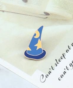 Alternative view of Blue Wizard Hat Enamel Pin