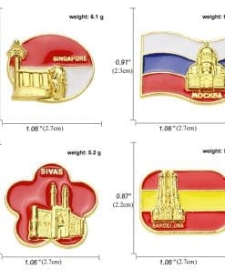 Flag of Russia 'Sretensky Monastery Moscow' Enamel Pin - Image 5