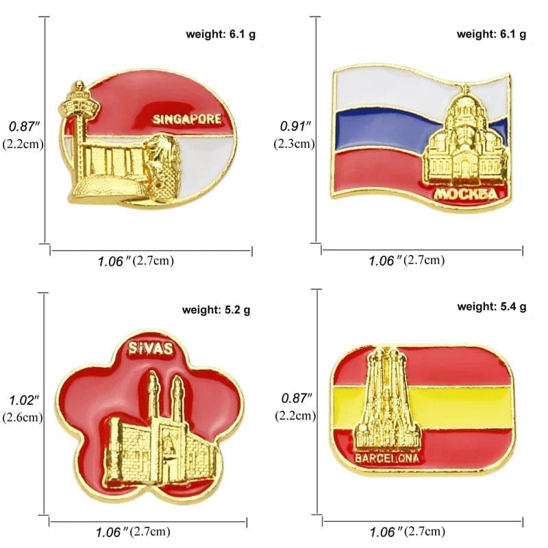 Flag of Spain 'Barcelona' Enamel Pin - Image 5