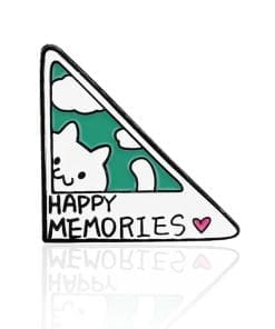 Cat 'Happy Memories' Enamel Pin