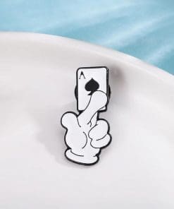 Alternative view of Circus Clown 'Ace Card' Enamel Pin
