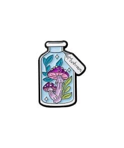 Mushroom Jar 'Purple Fungus' Enamel Pin