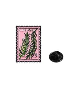 Stamp 'Cute Meet Fern' Enamel Pin